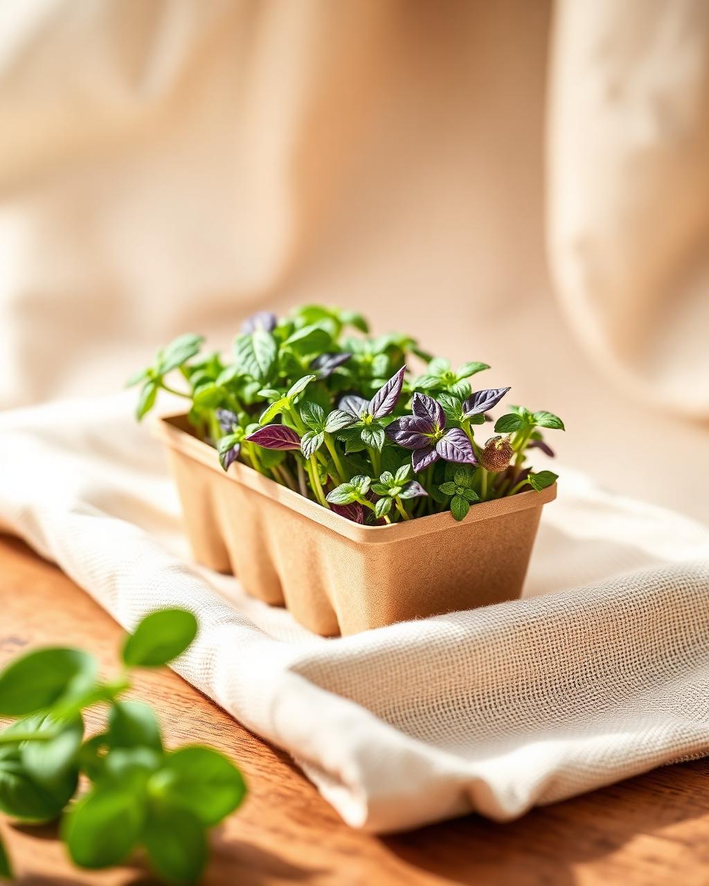Purple Basil Microgreens microgreens
