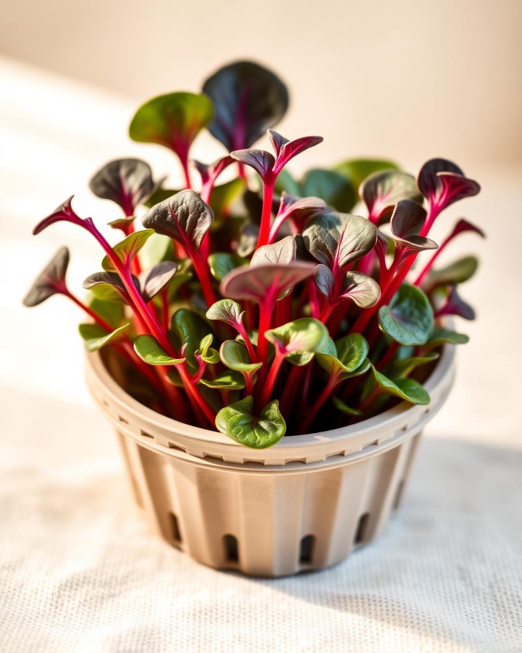 Swiss Chard Red microgreens